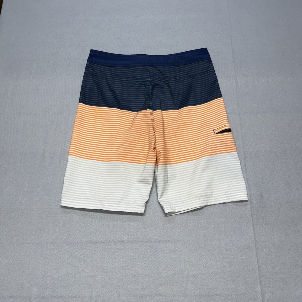 Hurley Phantom Board Shorts Mens 34 Blue Orange Striped Surf Swim‎ Trunks Beach - Picture 9 of 17